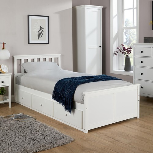 Single 3ft pine wooden - wooden, bed