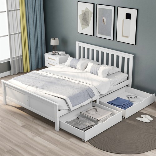 4ft6 3ft white solid - solid, pine
