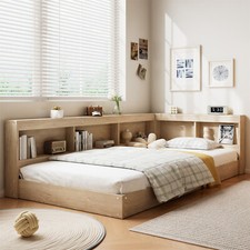Wooden Storage Bed Frame for
