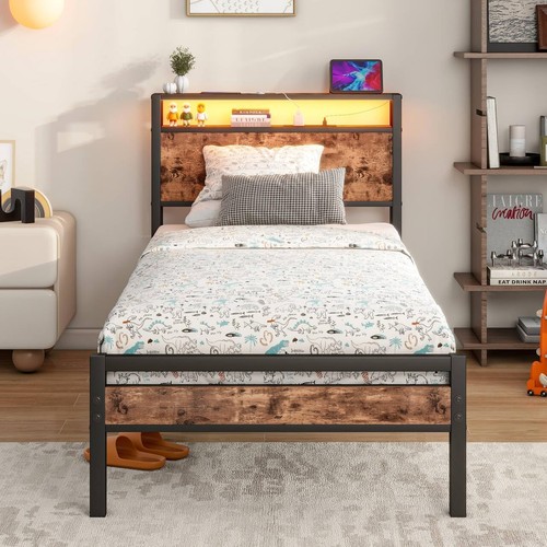 Single bed frame with storage - frame,