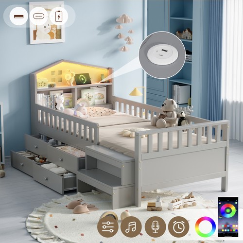3ft single wooden - 3ft, bed