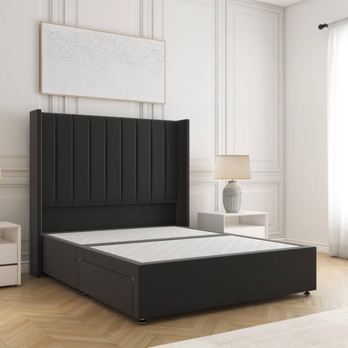Reinforced divan bed set plush - divan,