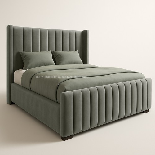 Ottoman bed winged panel plush - panel,