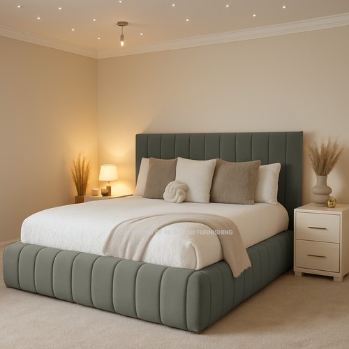 Luxury ottoman bed plush - bed,