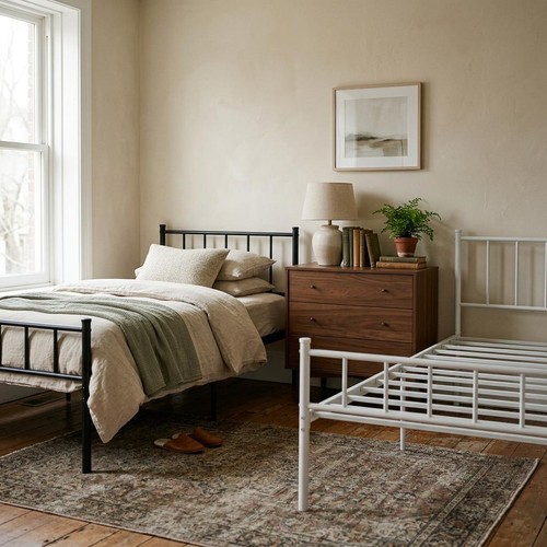 3ft single metal bed frame - metal,